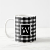Black Buffalo Kariert Monogram Tasse (Links)