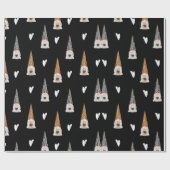 Black Buffalo Karierter Weihnachtsgnom Geschenkpapier (Flach)
