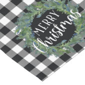 Black Buffalo Karierter Weihnachtstisch Runner Kurzer Tischläufer (Ecke)