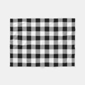 Black Buffalo Kariertes Muster Fleece Blanket (Vorderseite (Horizontal))
