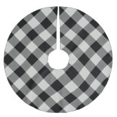 Black Buffalo Karo | Bauernhof Polyester Weihnachtsbaumdecke (Vorderseite)