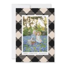 Black Buffalo Karo Kariert auf Creme Foto Urlaub