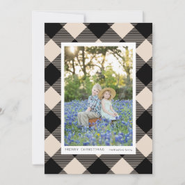 Black Buffalo Karo Kariert auf Creme Foto Urlaub