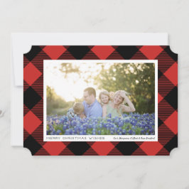 Black Buffalo Karo Kariert auf Red Foto Holiday