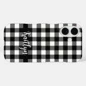 Black Buffalo Karo Kariert Personalisiert Case-Mate iPhone Hülle (Rückseite (Horizontal))