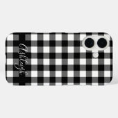 Black Buffalo Karo Karierter Personalisierter Name Case-Mate iPhone Hülle (Rückseite (Horizontal))
