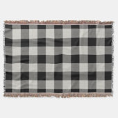 Black Buffalo Karo | Modernes Bauernhaus Decke (Vorderseite)