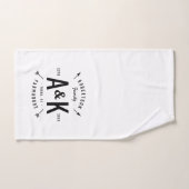 Black Buffalo Karo und Arrow Monogram Badhandtuch Set (Handtuch)