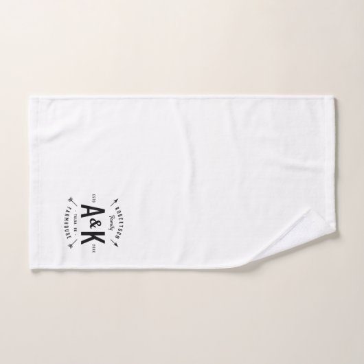 Black Buffalo Karo und Arrow Monogram Badhandtuch Set (Handtuch)