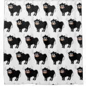 Black Bull Design Duschvorhang (Vorderseite)