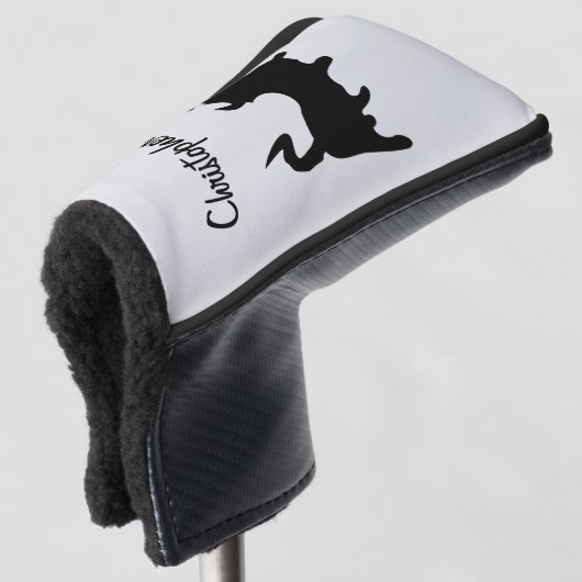 Black Bull Design Golf Headcover (3/4 Vorderseite)