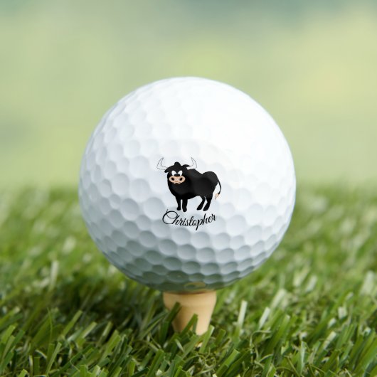 Black Bull Design Golfball (Insitu T-Shirt)