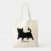 Black Bull Design Tragetasche (Rückseite)