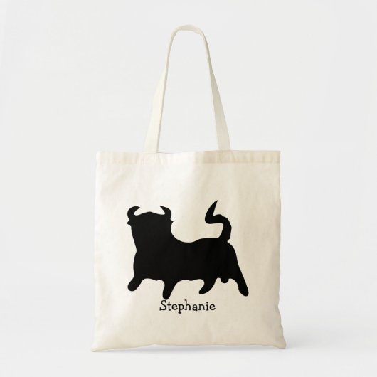 Black Bull Design Tragetasche (Vorne)