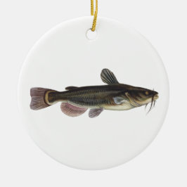 Black Bullhead Catfish - Süßwasserfischerei Keramik Ornament