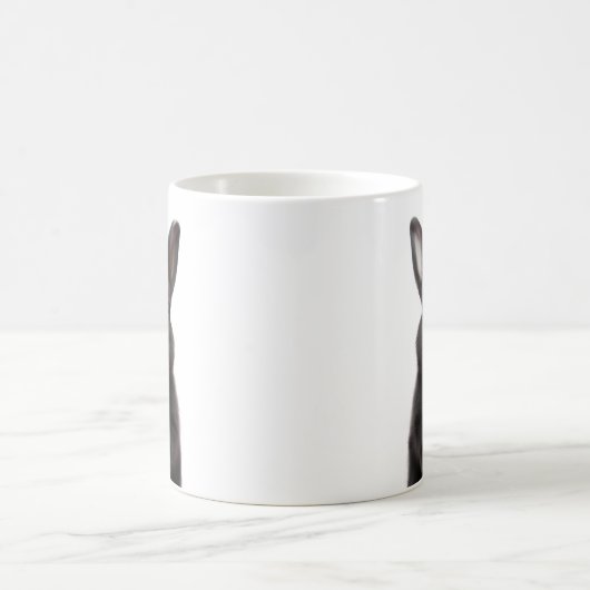 Black Bunny Blown Pink Blubble Gum Niedlich Kaffeetasse (Mittel)