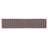 Black Burgundy White Plaid Classic Table Runner Kurzer Tischläufer (Horizontal)