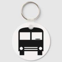 Black Bus Designer-Schlüsselanhänger