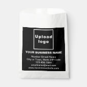 Black Business Brand auf Papiertüte Geschenktütchen (Vorderseite)