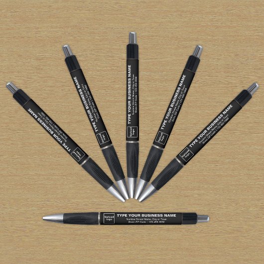 Black Business Brand auf Pen Kugelschreiber