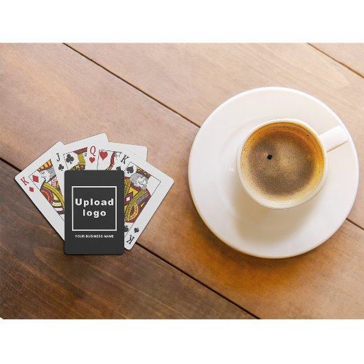 Black Business Brand auf Spielkarten