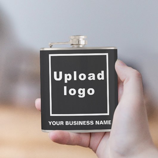 Black Business Brand auf Vinyl Wrapped Flask Flachmann