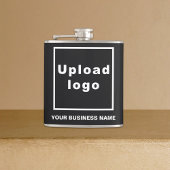 Black Business Brand auf Vinyl Wrapped Flask Flachmann