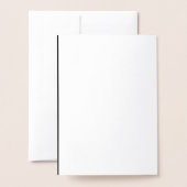 Black Business Brand on Erntedank Foil Card Folienkarte (Rückseite mit Umschlag)