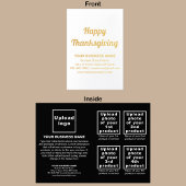 Black Business Brand on Erntedank Foil Card Folienkarte