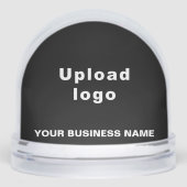 Black Business Brand on Snow Globe Schneekugeln (Vorderseite)