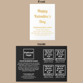Black Business Brand on Valentine Foil Card Folienkarte