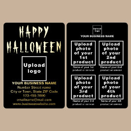Black Business Brand zu Halloween Folien Feiertagskarte