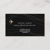 Black Business Card für einen Agent/Berater Visitenkarte (Rückseite)