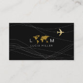 Black Business Card für einen Agent/Berater Visitenkarte (Vorderseite)