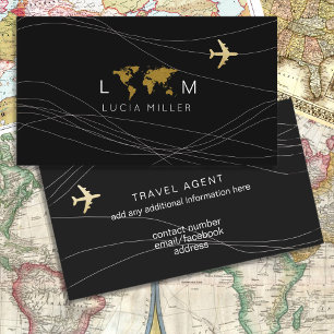 Black Business Card für einen Agent/Berater Visitenkarte