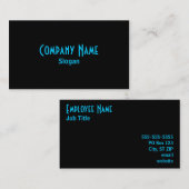 Black Business Card Visitenkarte (Vorne/Hinten)