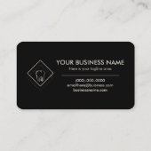 Black Business Card Visitenkarte (Rückseite)