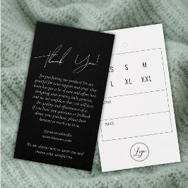 Black Business Clothing Vielen Dank, dass Sie Tag 