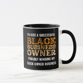 BLACK BUSINESS OWNER Black-Owned Business Monogram Tasse