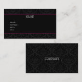 BLACK BUSINESSCARD VISITENKARTE (Vorne/Hinten)