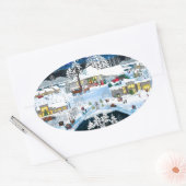 Black Butte Resort Ovaler Aufkleber (Umschlag)