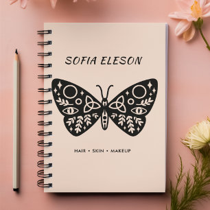 Black Butterfly & Blush Pink Business Termin Planer