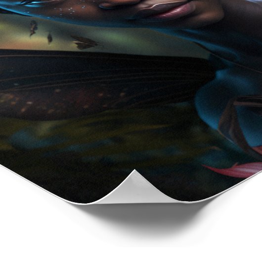 'Black Butterfly' Fairy Poster (Ecke)