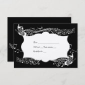 Black Butterfly Music Fidelity uAwg RSVP Karte (Vorne/Hinten)