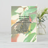 Black Butterfly Nature Einladung (Stehend Vorderseite)