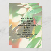 Black Butterfly Nature Einladung (Vorne/Hinten)