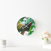 Black Butterfly Nature Runde Wanduhr (Zuhause)