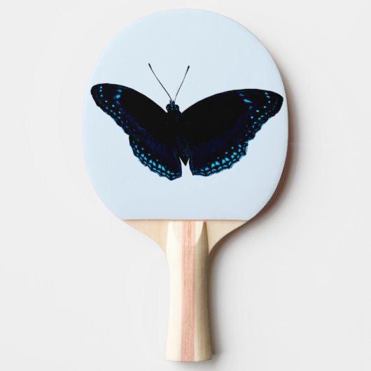 Black Butterfly Ping Pong Paddle Tischtennis Schläger (Vorderseite)