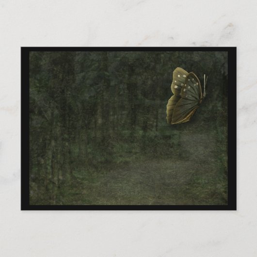 Black Butterfly Postcard Postkarte (Vorderseite)