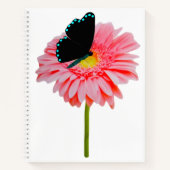 Black Butterfly Spiral Notebook Notizblock (Vorderseite)